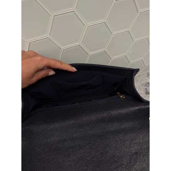 AUTHENTIC Chanel Boy Bag.- Navy Quilted Large - Picture 7 of 13